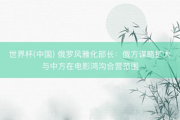 世界杯(中国) 俄罗风雅化部长：俄方谋略扩大与中方在电影鸿沟合营范围